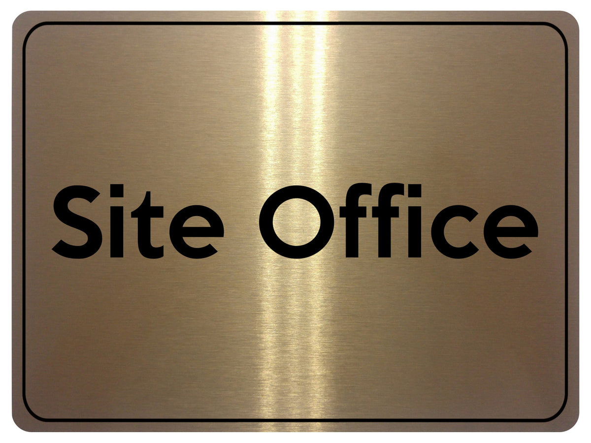 1595 Site Office Metal Aluminium Plaque Sign Construction Safety Build ...