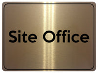 1595 Site Office Metal Aluminium Plaque Sign Construction Safety Building