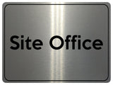 1595 Site Office Metal Aluminium Plaque Sign Construction Safety Building