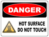 2141 DANGER D0 Not TOUCH Hot SURFACE Metal Aluminium Plaque Sign Kitchen Bar