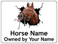 2148 Custom Personalised Horse Pony Metal Aluminium Sign Plaque Stable Door Gate