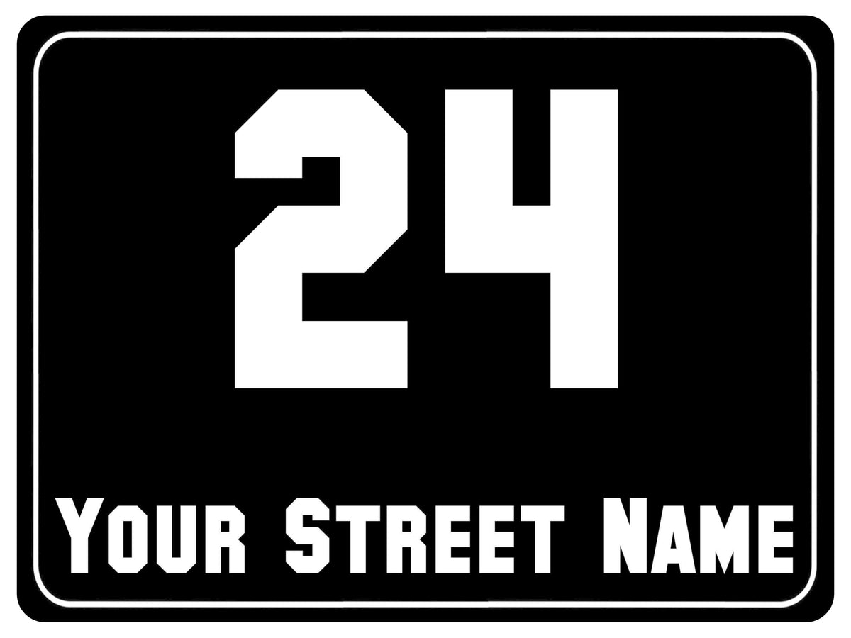 1063 Custom Personalised Address Metal Aluminium Sign Plaque Wall Gate House Office