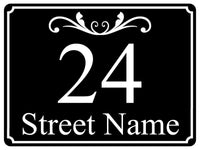 1457 Custom Personalised Address Metal Aluminium Plaque Sign House Door Gate