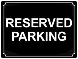 660 RESERVED PARKING Metal Aluminium Door Wall Sign Plaque For House Office Car