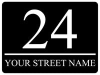 1460 Custom Personalised Address Metal Aluminium Plaque Sign House Door Office