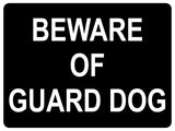 1322 BEWARE OF GUARD DOG Metal Aluminium Plaque Sign Gate Door House Garden