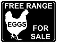 732 FREE RANGE EGGS FOR SALE Farm Metal Aluminium Plaque Sign Wall Gate House