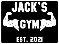 625 Custom Personalised Gym Name Metal Aluminium Sign Plaque Fitness Door Wall