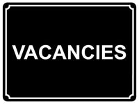 1381 VACANCIES Metal Aluminium Plaque Sign Door Gate Window House Hotel Room Bed