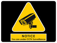 707 CCTV Surveillance Safety Metal Aluminium Plaque Sign Wall House Office Pub