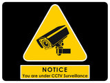 707 CCTV Surveillance Safety Metal Aluminium Plaque Sign Wall House Office Pub