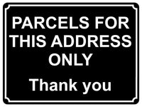 1351 PARCELS FOR THIS ADDRESS ONLY Metal Aluminium Plaque Sign Door House Gate