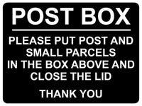 1477 POST BOX Metal Aluminium Plaque Sign Door House Office Post Letters Parcels