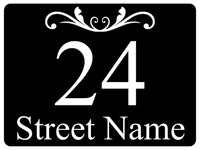 1456 Custom Personalised Address Metal Aluminium Plaque Sign House Door Gate