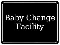 1297 Baby Change Facility Toilet Metal Aluminium Plaque Sign For Door, Shop