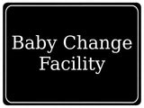 1297 Baby Change Facility Toilet Metal Aluminium Plaque Sign For Door, Shop