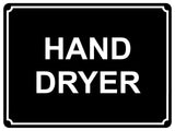 1387 HAND DRYER Metal Aluminium Plaque Sign Toilet Shop Bar Restaurant Hotel