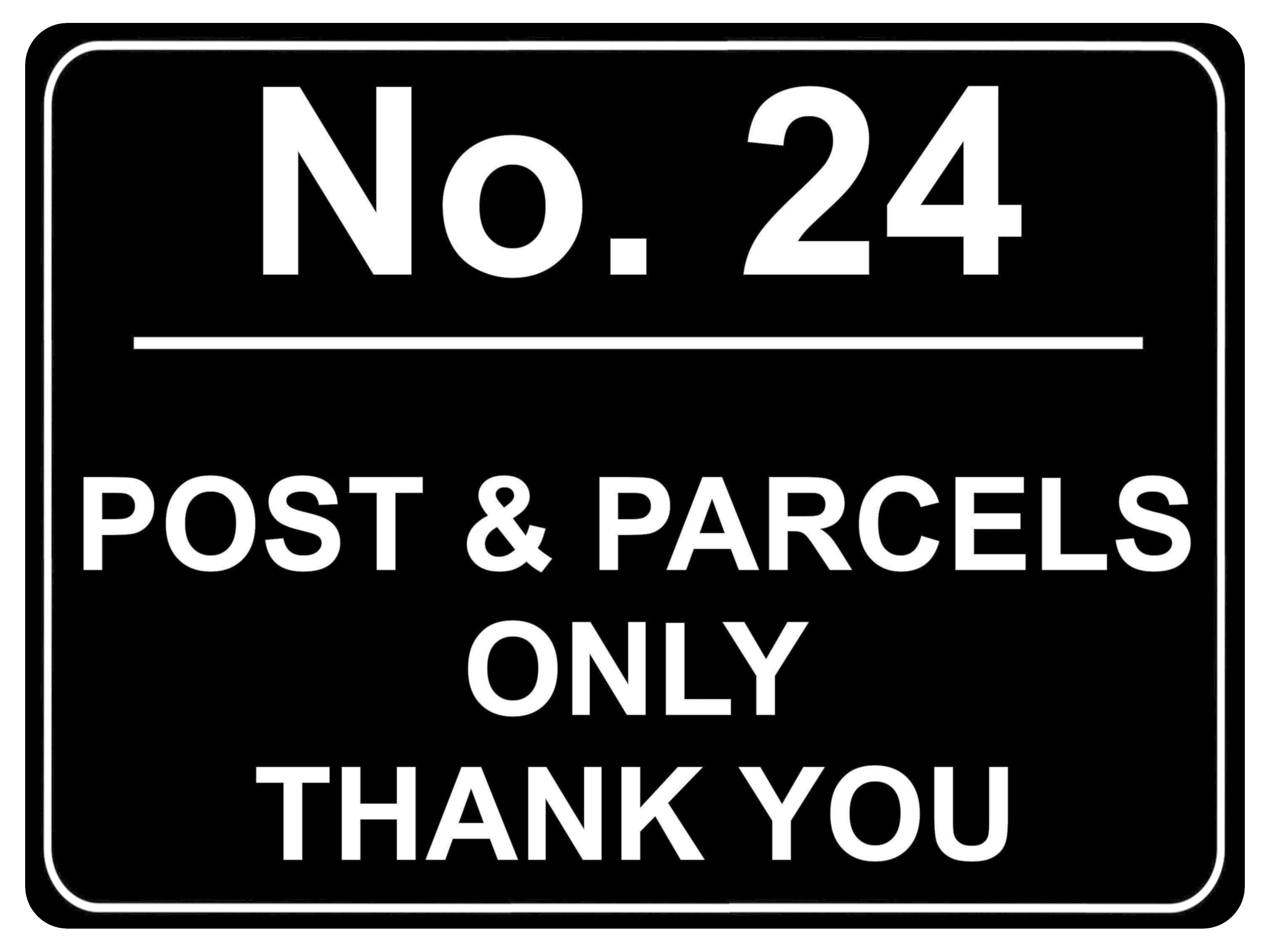 778 Custom Personalised POST & PARCELS Metal Plaque Sign For Door House Gate Letters