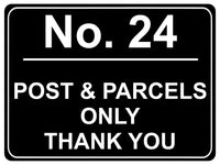 778 Custom Personalised POST & PARCELS Metal Plaque Sign For Door House Gate Letters