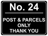 778 Custom Personalised POST & PARCELS Metal Plaque Sign For Door House Gate Letters