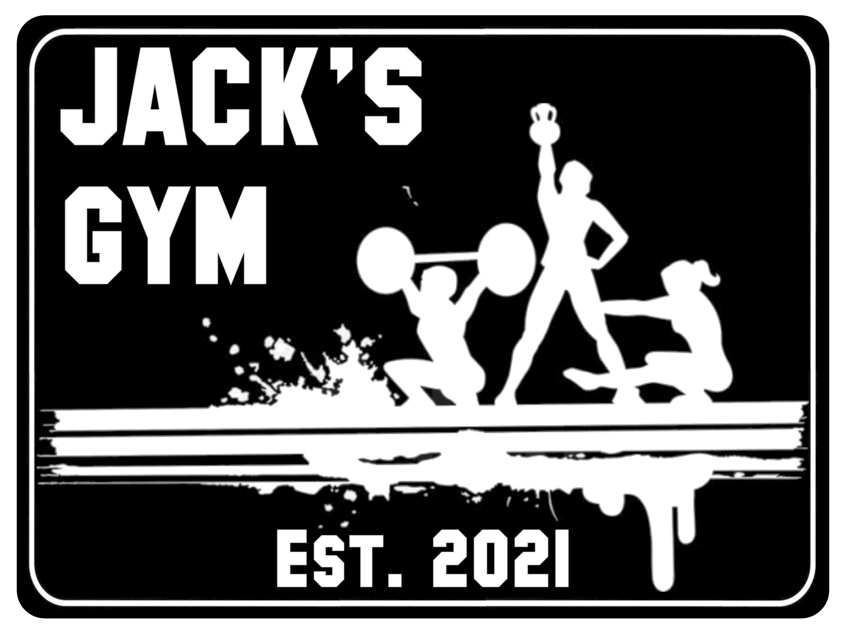 870 Custom Personalised Name's Gym Metal Aluminium Sign Plaque Fitness Door Wall