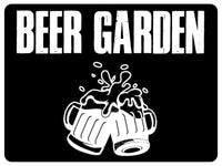 865 BEER GARDEN Metal Aluminium Sign Plaque Door Wall Gate House Bar Pub Shed