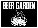 865 BEER GARDEN Metal Aluminium Sign Plaque Door Wall Gate House Bar Pub Shed