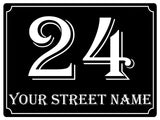 543 Custom Personalised Number Address House Metal Aluminium Sign Plaque For Door Wall