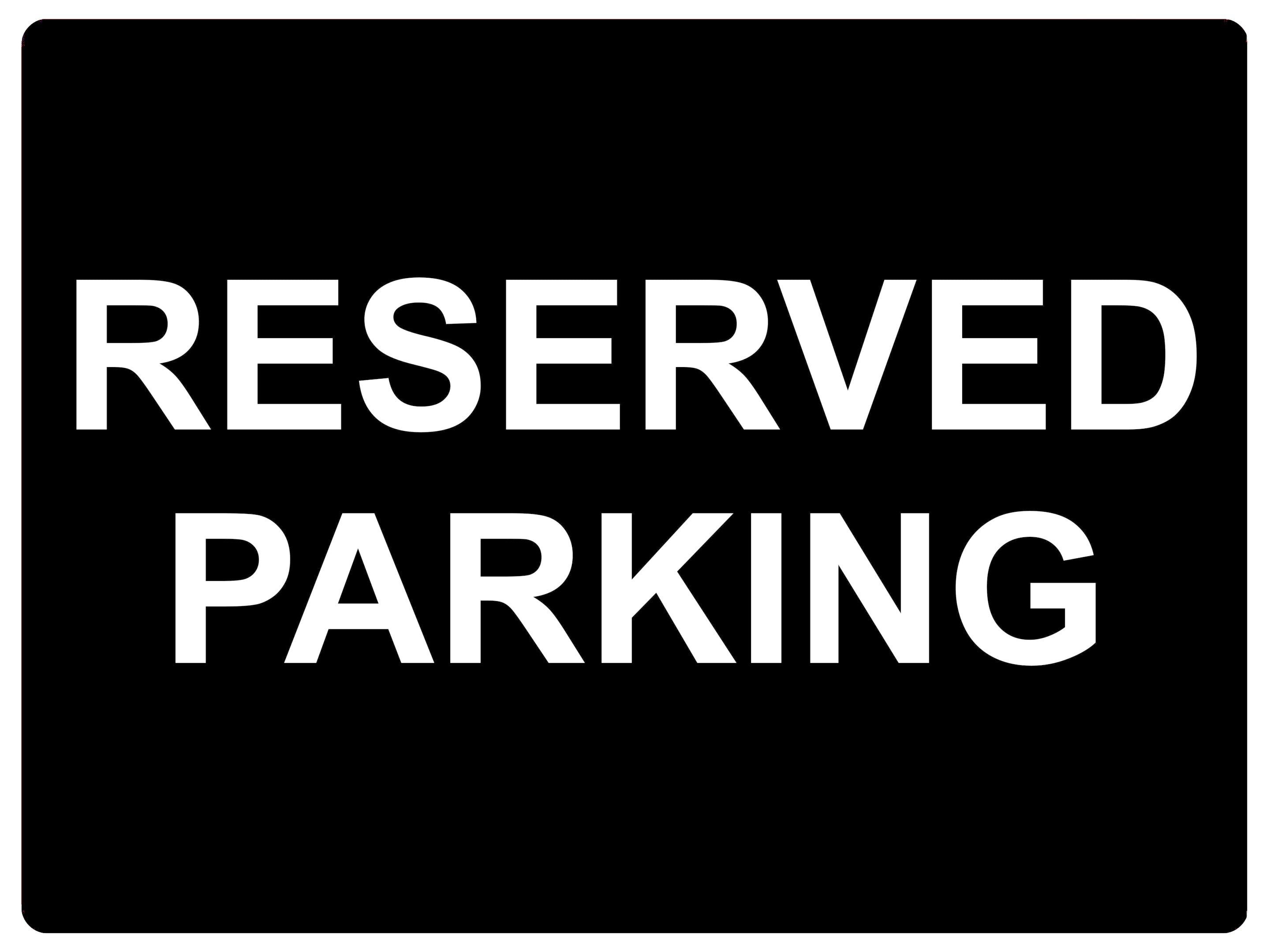 659 RESERVED PARKING Metal Aluminium Door Wall Sign Plaque For House Office Car