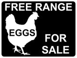 731 FREE RANGE EGGS FOR SALE Farm Metal Aluminium Plaque Sign Wall Gate House