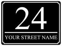 1461 Custom Personalised Address Metal Aluminium Plaque Sign House Door Office