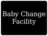 1296 Baby Change Facility Toilet Metal Aluminium Plaque Sign For Door, Shop