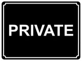 1391 PRIVATE Metal Aluminium Plaque Sign House Office Door Gate Bar Hotel Pub