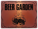 866 BEER GARDEN Metal Aluminium Sign Plaque Door Wall Gate House Bar Pub Shed