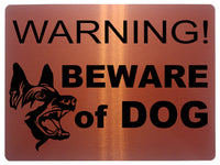 829 WARNING BEWARE of the DOG Safety Metal Aluminium Plaque Sign House Gate Door Garden