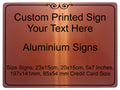 964 Custom Personalised Your Text Metal Aluminium Sign Door House Office Plaque