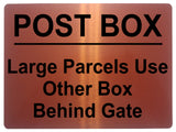 498 POST BOX Metal Aluminium Plaque Sign Door House Office Gate Letters Parcels