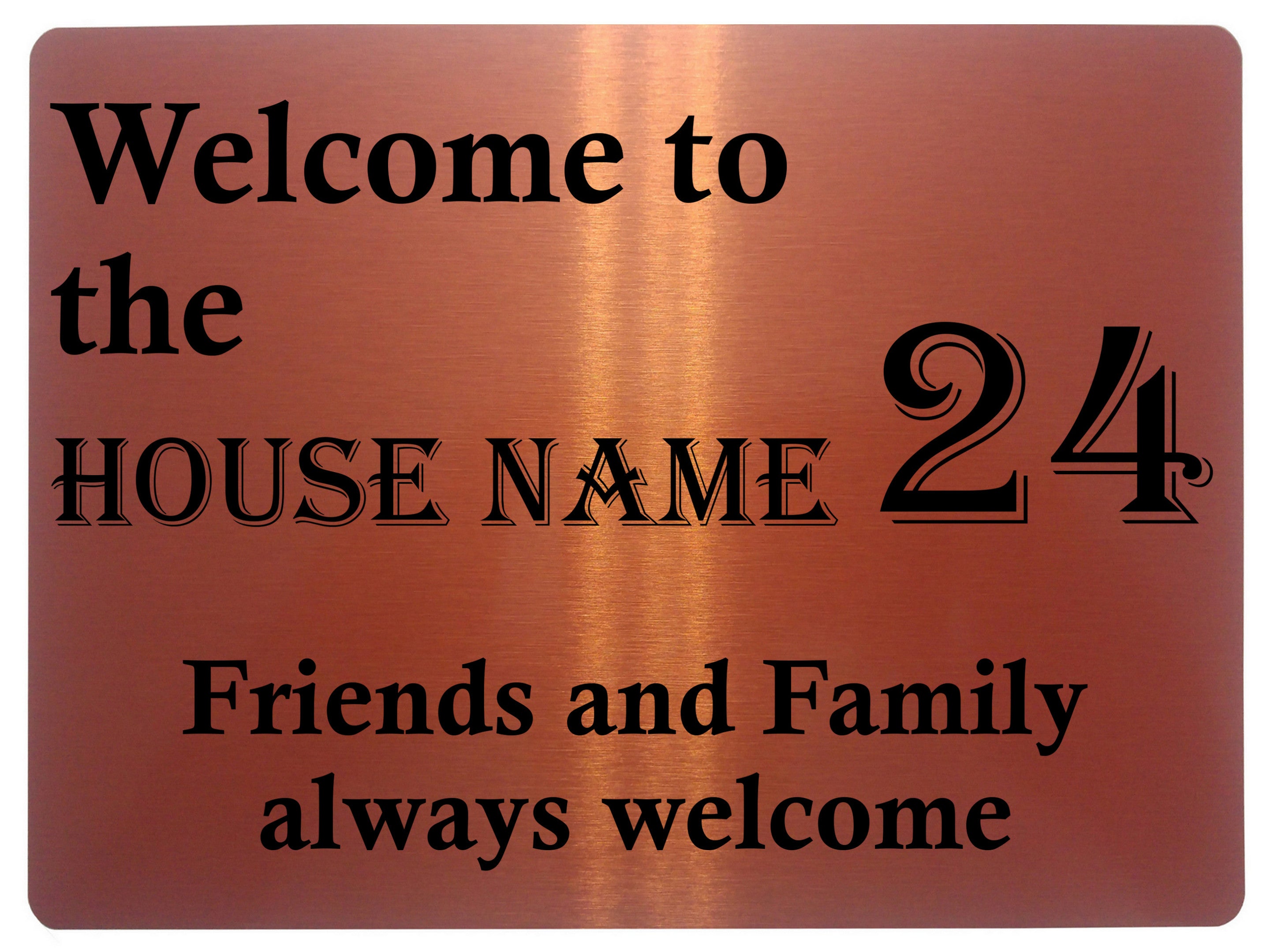 522 Custom Personalised Name Number Address House Metal Aluminium Sign Plaque Door Wall