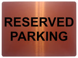 659 RESERVED PARKING Metal Aluminium Door Wall Sign Plaque For House Office Car