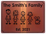 669 Custom Personalised Family Name House Metal Aluminium Sign Plaque Door Wall Gate