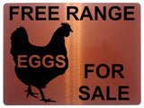 731 FREE RANGE EGGS FOR SALE Farm Metal Aluminium Plaque Sign Wall Gate House