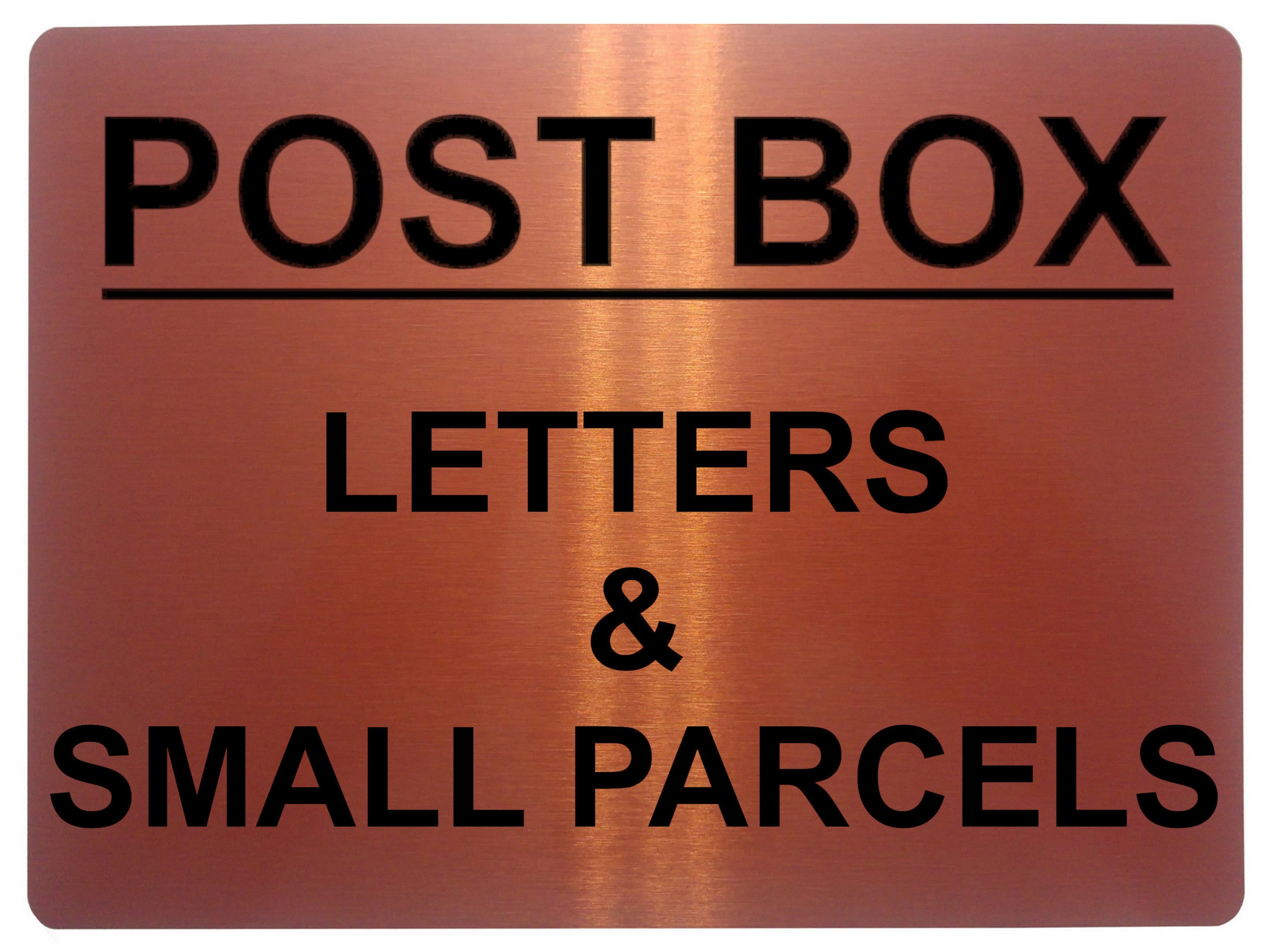 831 POST BOX LETTERS & SMALL PARCELS Metal Aluminium Plaque Sign House Gate Door