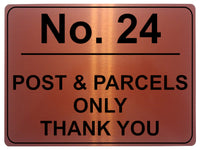 778 Custom Personalised POST & PARCELS Metal Plaque Sign For Door House Gate Letters