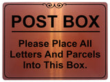 915 POST BOX Metal Aluminium Plaque Sign For Front Door House Office Gate Letters Parcels