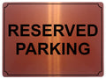 660 RESERVED PARKING Metal Aluminium Door Wall Sign Plaque For House Office Car