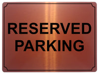 660 RESERVED PARKING Metal Aluminium Door Wall Sign Plaque For House Office Car