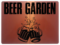 865 BEER GARDEN Metal Aluminium Sign Plaque Door Wall Gate House Bar Pub Shed