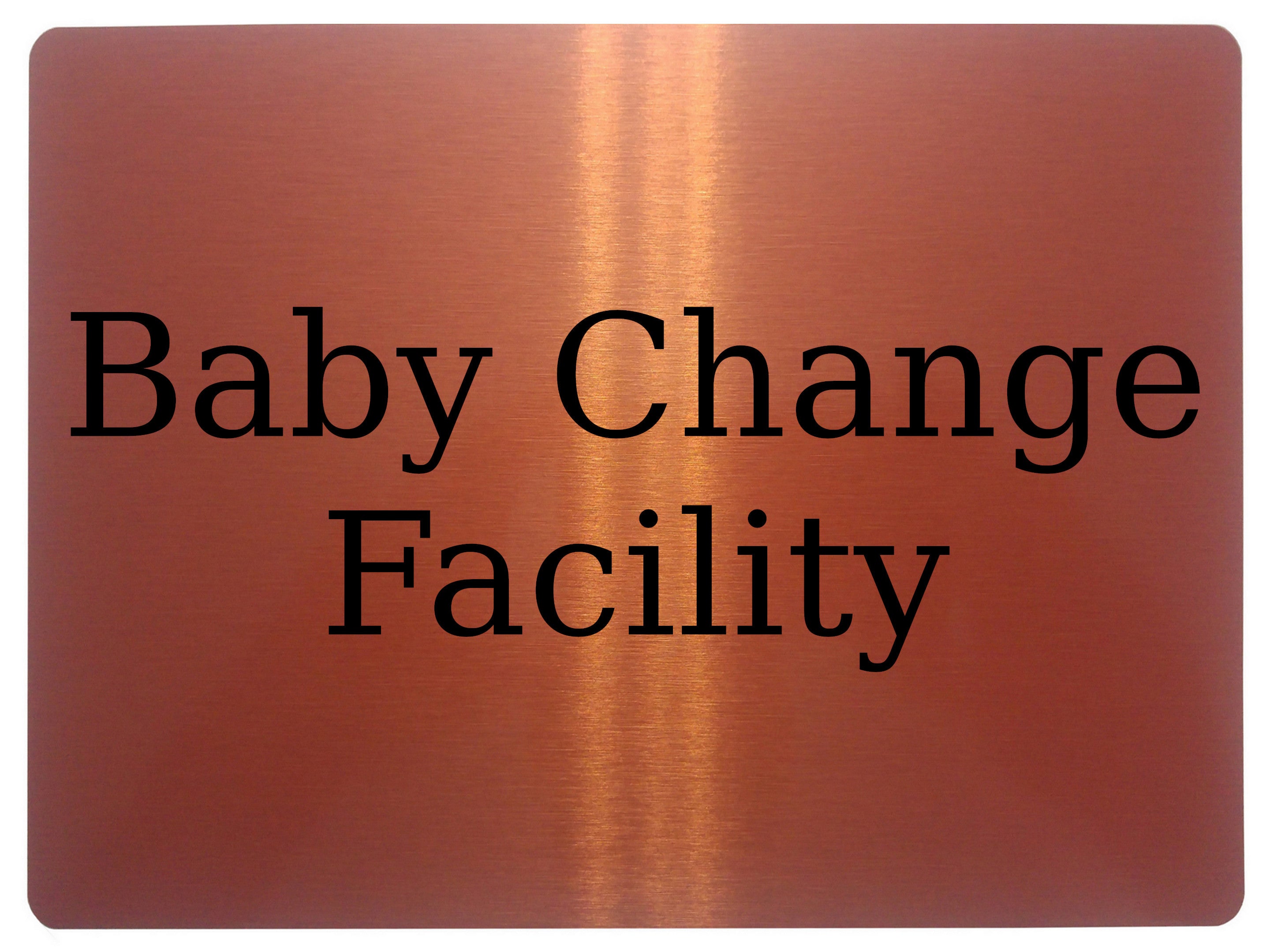 1296 Baby Change Facility Toilet Metal Aluminium Plaque Sign For Door, Shop