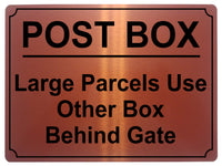 499 POST BOX Metal Aluminium Plaque Sign Door House Office Gate Letters Parcels