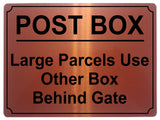 499 POST BOX Metal Aluminium Plaque Sign Door House Office Gate Letters Parcels